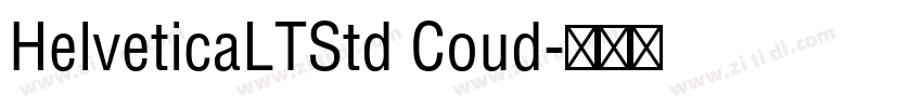HelveticaLTStd Coud字体转换